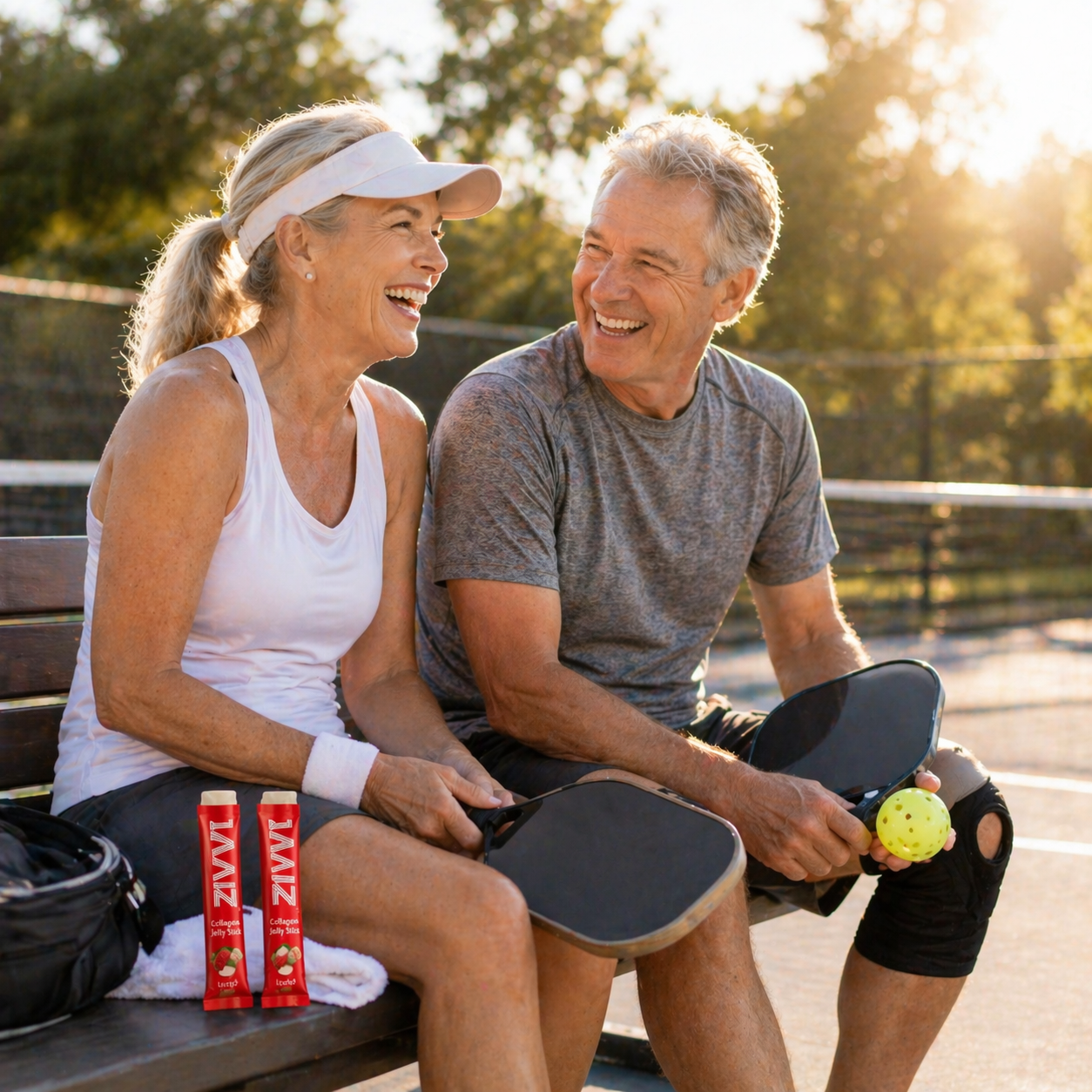 Active couple outdoors