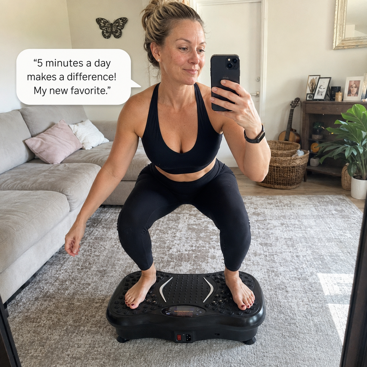 VIVRA customer using the plate at home